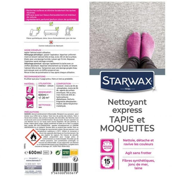 Express mattrengöringsmedel skumrengöringsmedel - 600mL
