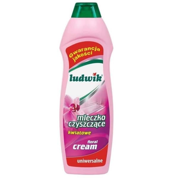 Flerfunktionsrengöringsprodukt - Universellt underhåll - Exfolierande mjölk med blommor 660g Ludwik