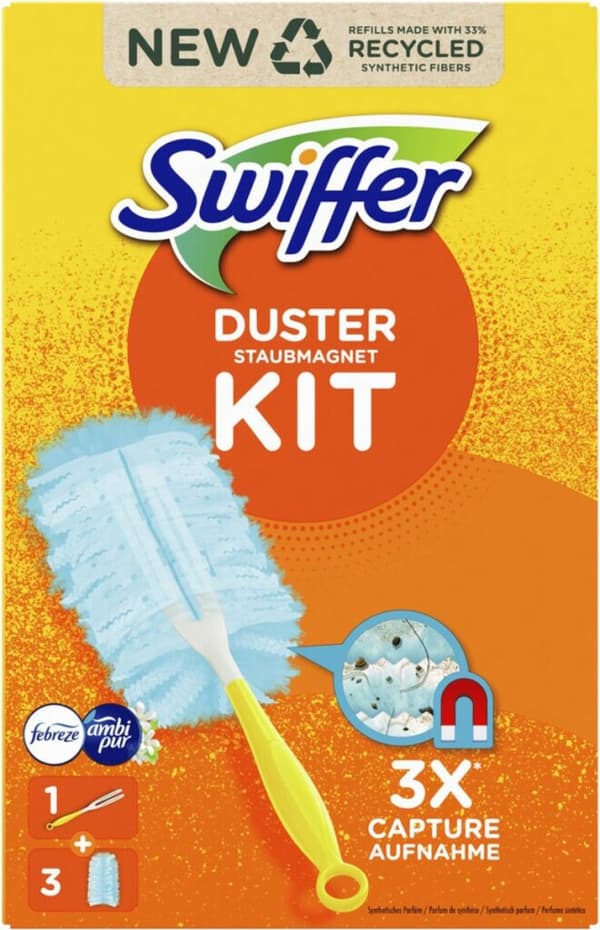 Swiffer Duster Duster Starter Kit + 3 Febreze Refills