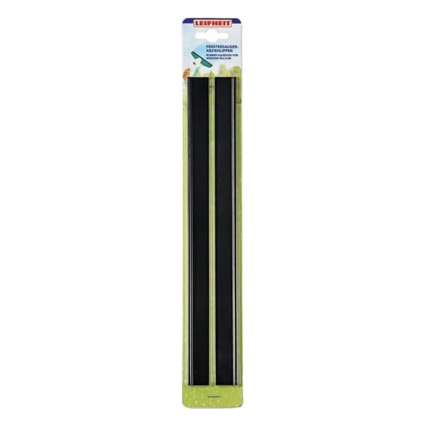 Leifheit 51160 Dry & Clean gummiersättningsläppar för fönsterdammsugare 28 cm 2 stycken
