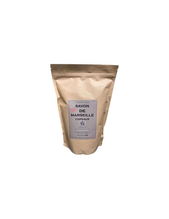 Savon de Marseille i flisor ecocert vegetabil doypack 1 kg - DOUSSELIN