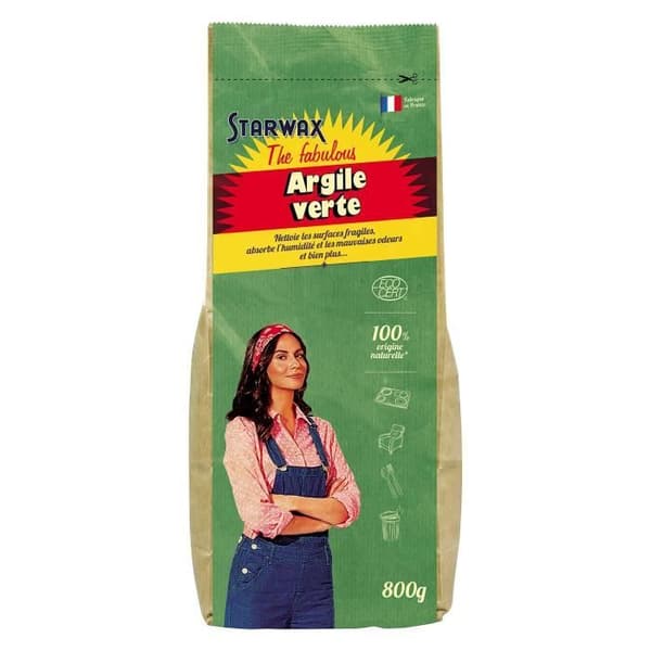STARWAX Grön lera 800g écocert Fabulous