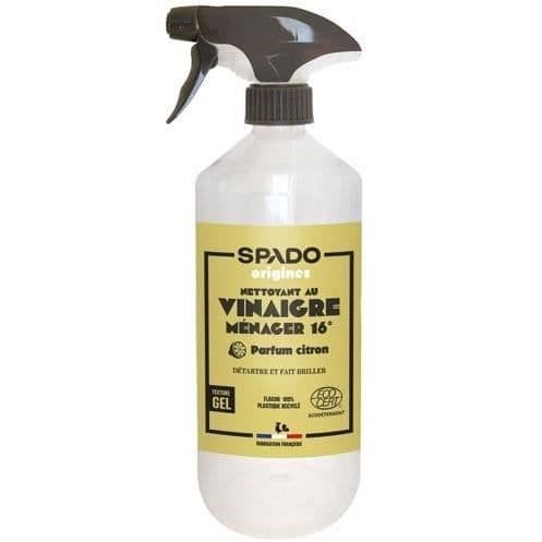 GLANS - Vit vinäger 14° - Citrondoftgel - Avkalkar och glänser - Naturlig formula - 750ml - Tillverkad i Frankrike