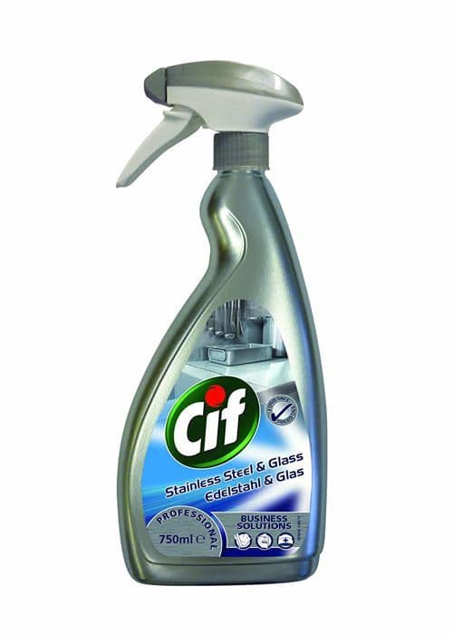 Cif professional - 7517938 - Cif ProFormula Rengöringsmedel för rostfritt stål 0.75L (Pack av 6)