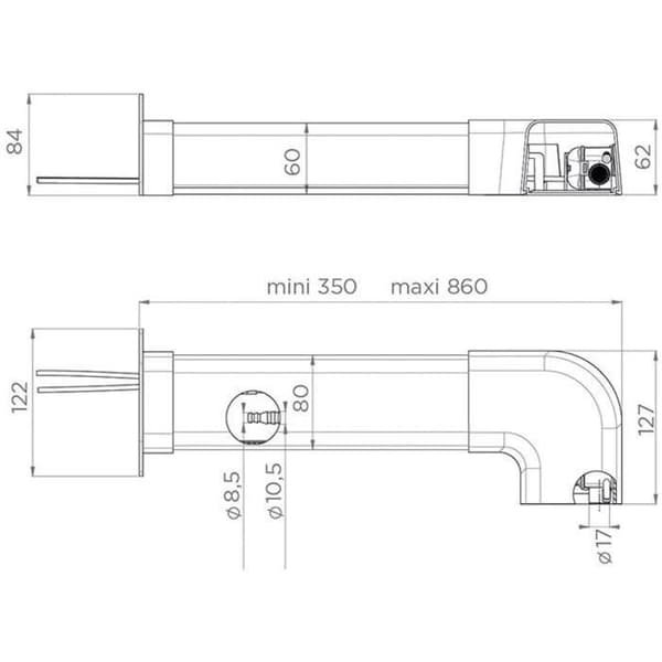Kondensatlyftpump - SFA - Sanicondens Clim Pack S - Vit ränna - Komplett installationssats - 21 dBA