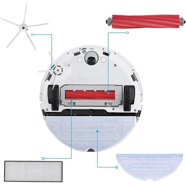 Pack tillbehör + dammsugarpåse för Roborock S7 Pro Ultra / S7 MaxV Ultra - Påsar/Filtar/Mopp/Borstar/Rullar Phonillico®