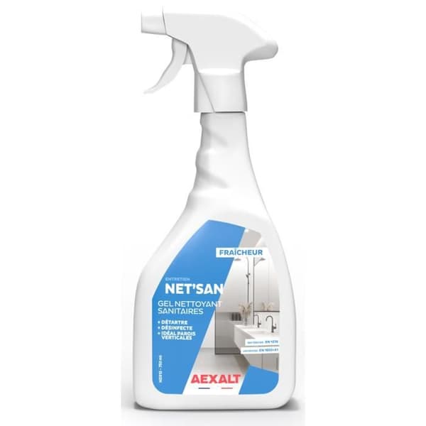 Gel för rengöring av sanitetsutrymmen Net'san sprayflaska 750ml - AEXALT - ND312