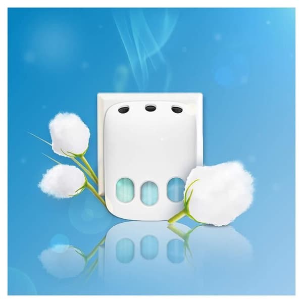 Febreze 3Volution Cotton Purity Mega Air Freshener Starter Kit + 4 påfyllningar - 8001090946942