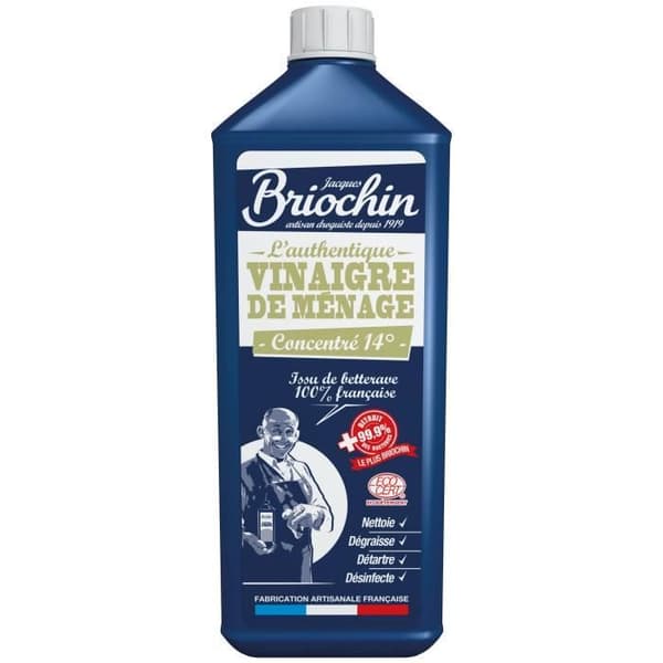 BRIOCHIN Koncentrerad hushållsvinäger 14 ° - 1 L - 100% fransk betor
