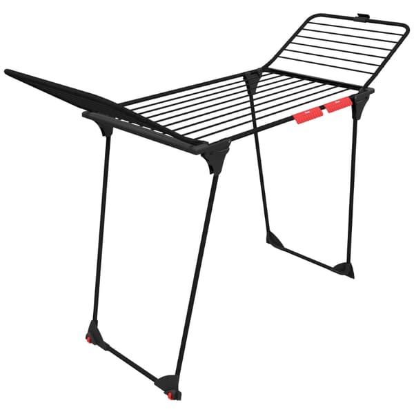 Vileda King Ultimate Torkställning – New Black, hopfällbar med vingar och 20 meter torkyta
