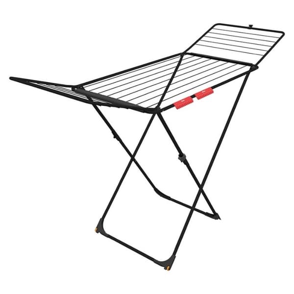 Vileda Universal Ultimate Torkställning – Black Edition, hopfällbar 18 m torkyta