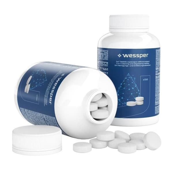 Wessper Kaffemaskin rengöringstabletter - kompatibel med Jura Delonghi Siemens Bosch Krups Melitta 150x