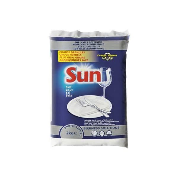 Sun Business Solutions Salt scaler 2 kg påse professionell redo att användas (pack med 6)