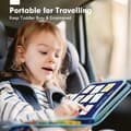 Pikkukuva 5 / 7: Montessori-opetusvälineet lapsille, aktiviteettitaulu, sopii 1–4-vuotiaille lapsille, sininen dinosaurus, 8 sivua