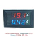 Miniatyrbild 3 av 4: Voltmeter/amperemeter - NEUFU - DC 100V 10A - Dubbel LED röd, blå - Spänningsmätområde 0,0V-100V