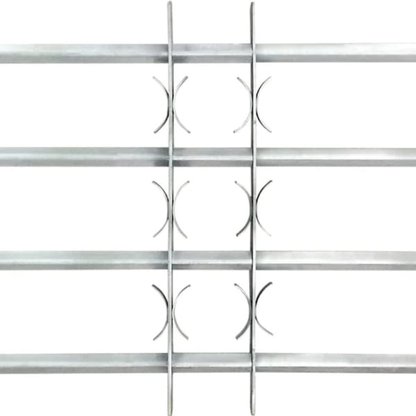 vidaXL Justerbare vindusgitter 2 stk 1000-1500 mm