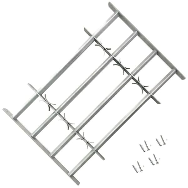 vidaXL Justerbare vindusgitter 2 stk 1000-1500 mm