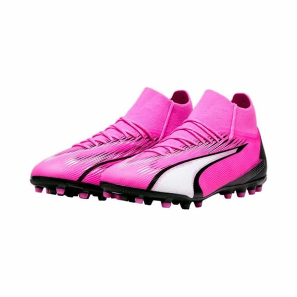 Multi-dubbade fotbollsskor för vuxna Puma Ultra Pro MG Vit Mörkrosa