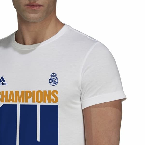 Kortærmet fodboldtrøje til mænd Adidas Real Madrid Champions 2022