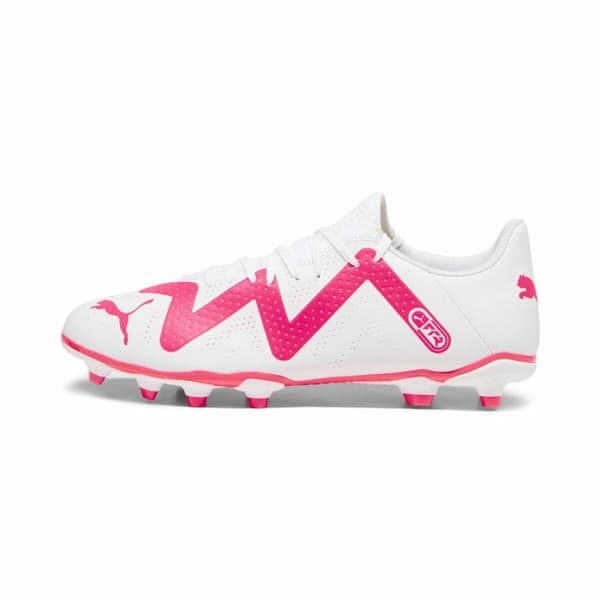 Voksen fodboldstøvler Puma Future Play FG/AG Hvid Fuchsia