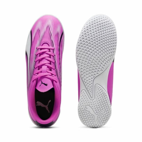 Fotbollsskor för inomhusbruk för barn Puma Ultra Play Vit Mörkrosa Barn Unisex