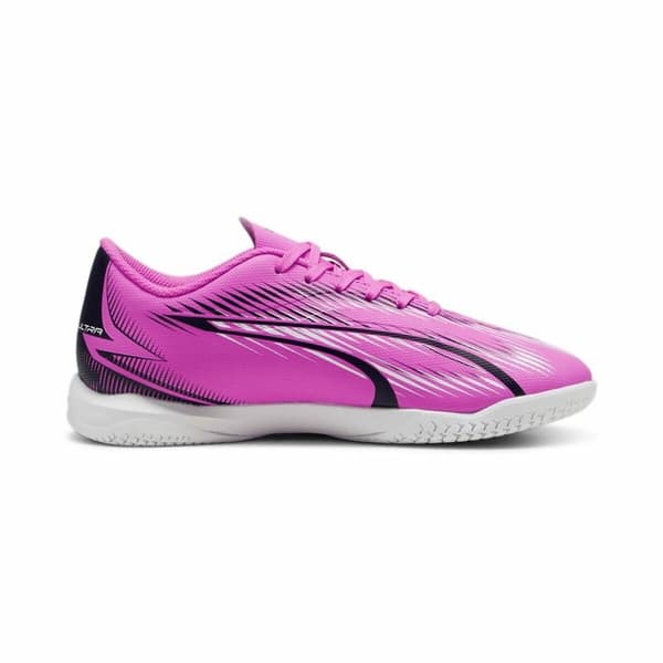 Fotbollsskor för inomhusbruk för barn Puma Ultra Play Vit Mörkrosa Barn Unisex