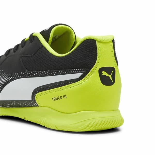 Fotbollsskor för inomhusbruk för vuxna Puma Truco II Gul Vit Svart Unisex