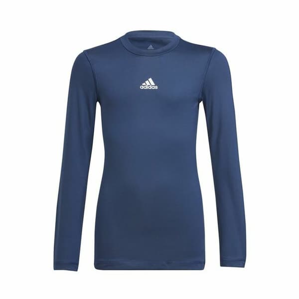 Kortærmet fodboldtrøje til børn Adidas Techfit  Blå