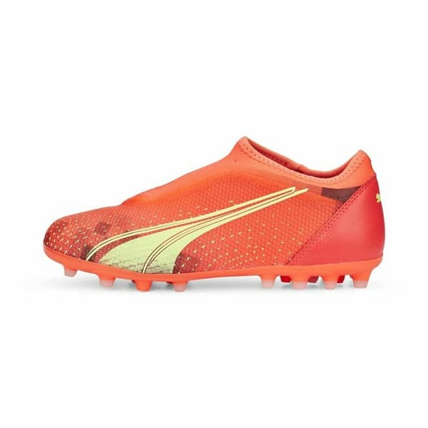 Fotbollsskor för barn Puma Ultra Match LL MG Orange