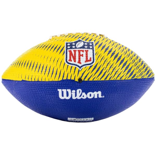 Wilson NFL Team Tailgate Los Angeles Rams Jr Ball WF4010019XBJR, Amerikanska fotbollar, Unisex, gul, Storlek: 7
