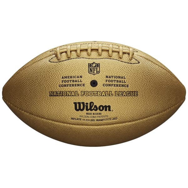 Wilson NFL Duke Metallic Edition Ball WTF1826XB, Amerikanske fodboldbolde, Unisex, guld, Størrelse: 9
