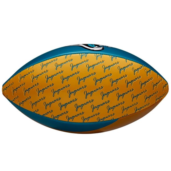 Wilson NFL Team Peewee Jacksonville Jaguars Mini Ball WTF1523XBJX, Amerikanska fotbollar, Unisex, blå, Storlek: 7