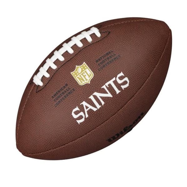 Amerikansk fotboll - WILSON - New Orleans Saints - Komposit PU - Officiell logotyp - För 14 år och äldre