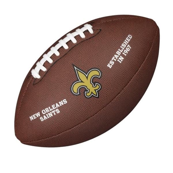 Amerikansk fotboll - WILSON - New Orleans Saints - Komposit PU - Officiell logotyp - För 14 år och äldre