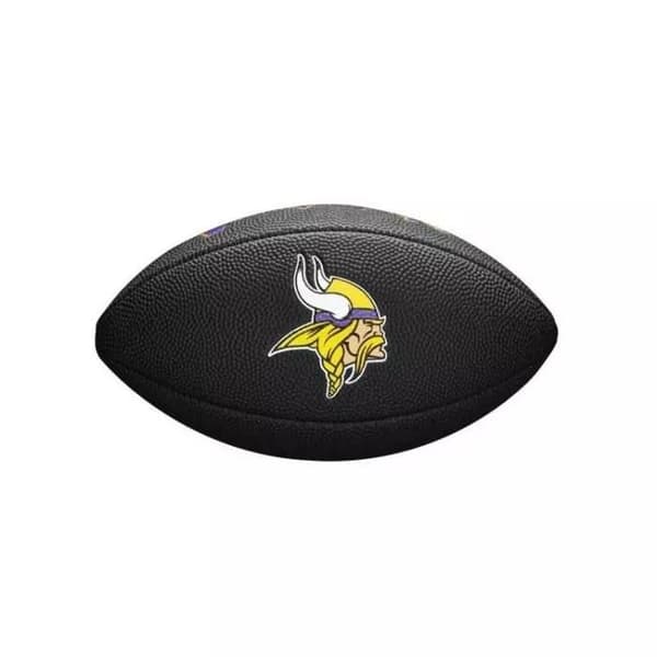 Wilson Vikings NFL miniboll för barn - svart/vit - Storlek 0