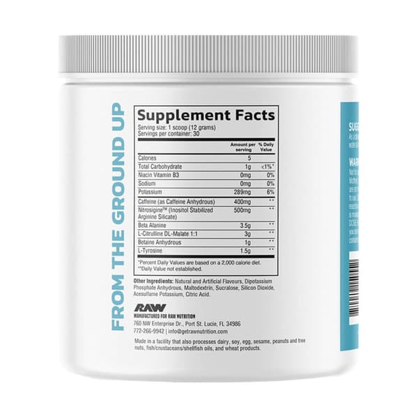 Pre Extreme PWO, 360 g, RAW Nutrition