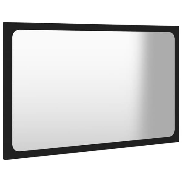 vidaXL Baderomsmøbelsett svart sponplate