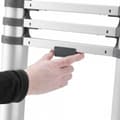 Miniatyrbillede 3 af 5: Hailo T80 aluminium teleskopstige 11 trin + stabiliseringsstang 103-322 cm