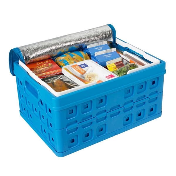 Sunware Square Taitettava laatikko + Kylmälaukku 32L 49x36x24,5 cm Sininen