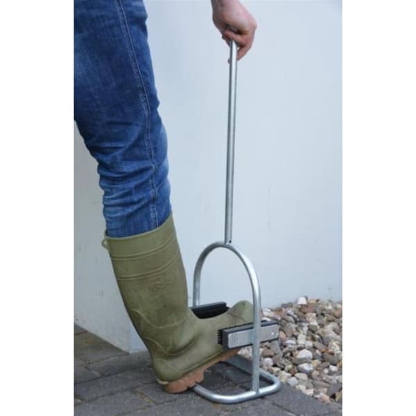 Esschert Design Skoskraber med Pensel 78,5 cm Sølv