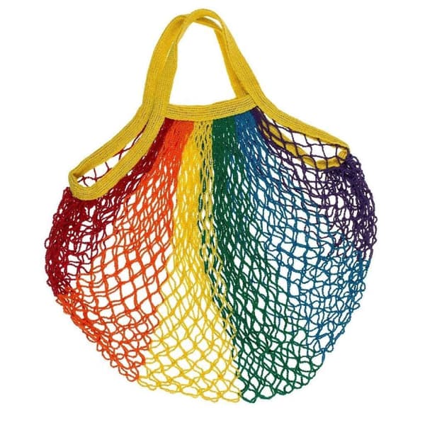 Go Green Rainbow -ostoskassi puuvillaa