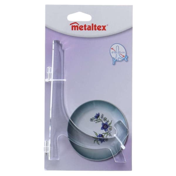 Metaltex Bordenhouder 18-26 cm läpinäkyvä