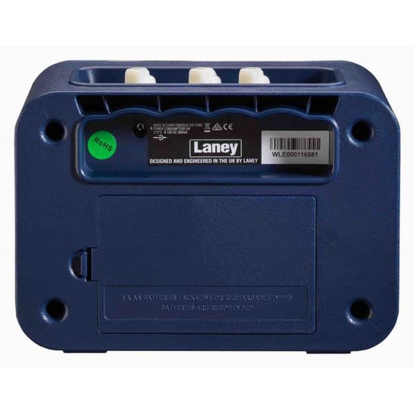 LANEY MINI Lionheart Mono Series Gitarrförstärkare Blå - 3W, Smartphone Interface, Praktisk