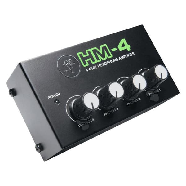 Hörlursförstärkare - Mackie - HM-4 - 4 kanaler - 6,35 mm jackingång - 12V strömförsörjning
