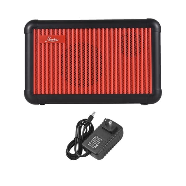 Elgitarrförstärkare, 15W effekt, Bluetooth-funktionalitet,Röd
