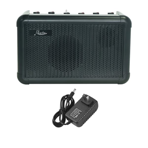 Elektrisk Guitarforstærker, 15W Effekt, Bluetooth-funktionalitet,Sort