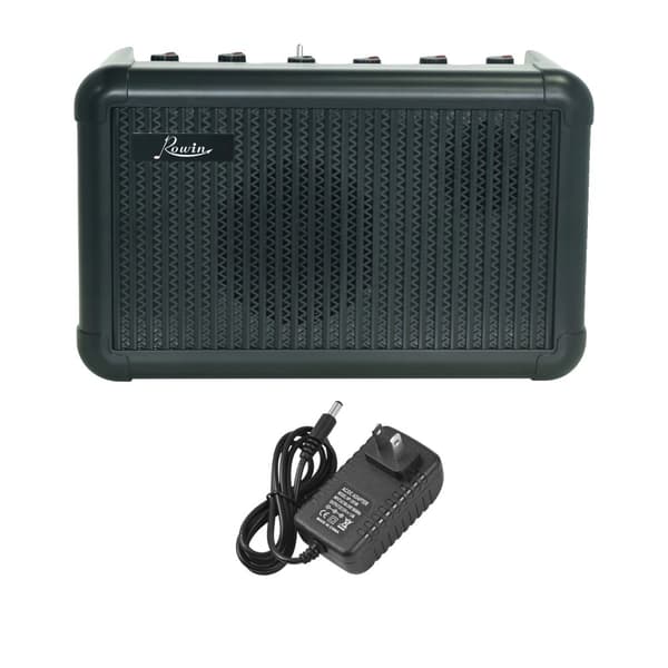 Elektrisk Guitarforstærker, 15W Effekt, Bluetooth-funktionalitet,Sort