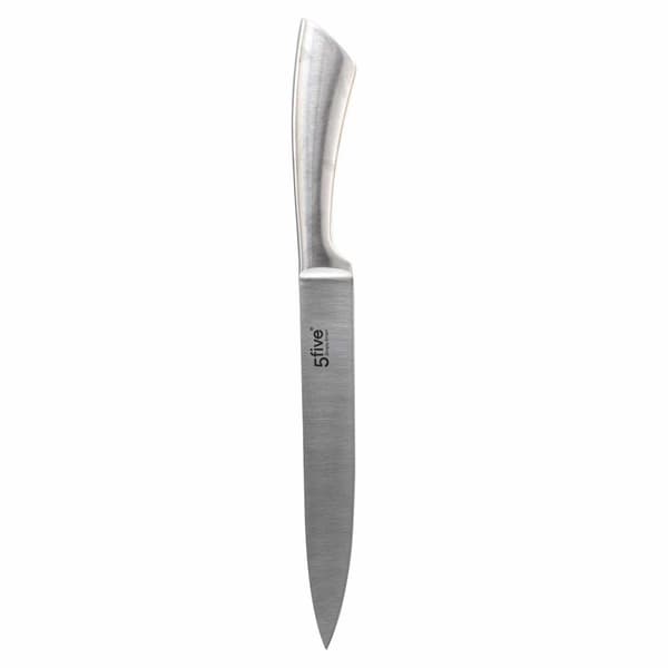 Knivsett med saks og knivstativ