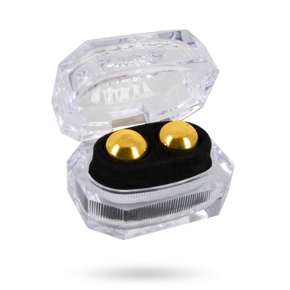 Ben-Wa Knipkulor Guld - 18mm