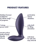 Miniatyrbild 6 av 6: Satisfyer Connect: Power Plug, Plug Vibrator, lila